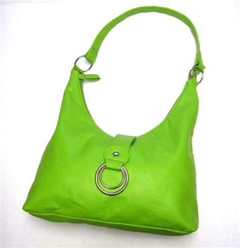 lime green designer purse